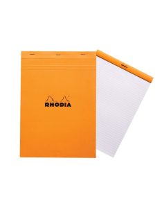  Rhodia Jegyzettömb Clairefontaine Rhodia Orange A/4 80 lapos vonalas margós