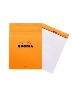   Rhodia Jegyzettömb Clairefontaine Rhodia Orange A/5 80 lapos vonalas margós