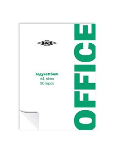 PD Office Jegyzettömb pd ragasztott A/4-50 lapos sima