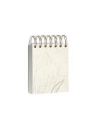 Clairefontaine Jegyzettömb spirálos Clairefontaine Tulip paper 9x11 cm 160 lapos sima