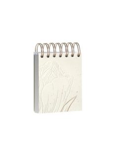   Clairefontaine Jegyzettömb spirálos Clairefontaine Tulip paper 9x11 cm 160 lapos sima