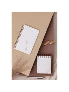 Clairefontaine Jegyzettömb spirálos Clairefontaine Tulip paper 9x11 cm 160 lapos sima