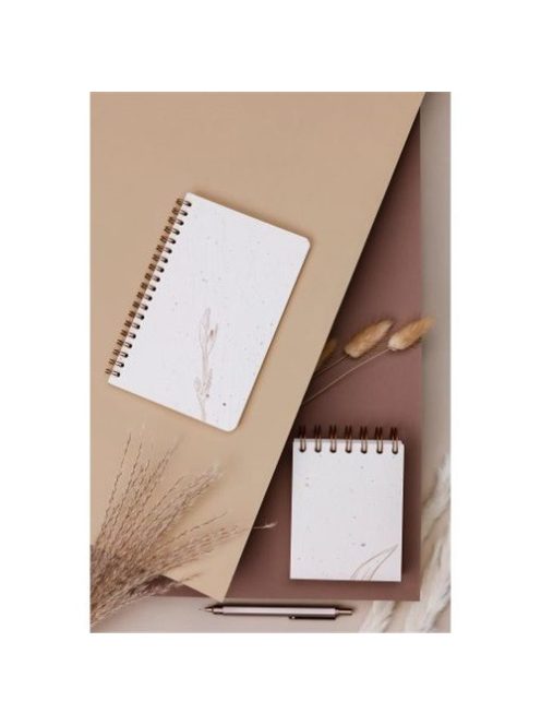 Clairefontaine Jegyzettömb spirálos Clairefontaine Tulip paper 9x11 cm 160 lapos sima