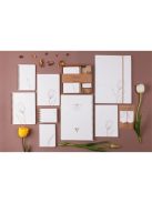 Clairefontaine Jegyzettömb spirálos Clairefontaine Tulip paper 9x11 cm 160 lapos sima