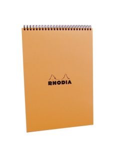   Rhodia Jegyzettömb spirálos Clairefontaine Rhodia Orange A/4 80 lapos kockás