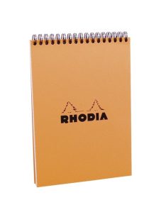   Rhodia Jegyzettömb spirálos Clairefontaine Rhodia Orange A/5 80 lapos kockás
