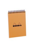 Rhodia Jegyzettömb spirálos Clairefontaine Rhodia Orange A/5 80 lapos vonalas