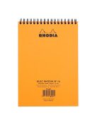 Rhodia Jegyzettömb spirálos Clairefontaine Rhodia Orange A/5 80 lapos vonalas