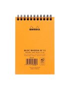 Rhodia Jegyzettömb spirálos Clairefontaine Rhodia Orange A/6 80 lapos kockás