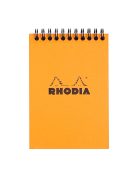 Rhodia Jegyzettömb spirálos Clairefontaine Rhodia Orange A/6 80 lapos kockás