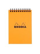 Rhodia Jegyzettömb spirálos Clairefontaine Rhodia Orange A/6 80 lapos kockás