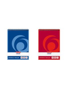 Herlitz Jegyzettömb spirálos Herlitz A/6 50 lapos kockás