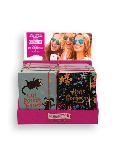 Friends Have Fun Jegyzettömb Friends Have Fun Quote A/6 minibook gumis