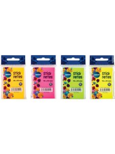   Centrum Öntapadós jegyzettömb Centrum Stick Notes 51x76 mm, 80 lapos, 4 féle neon szín