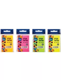   Centrum Öntapadós jegyzettömb Centrum Stick Notes 51x76 mm, 80 lapos, 4 féle neon szín