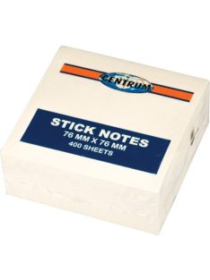   Centrum Öntapadós jegyzettömb Centrum Stick Notes 76x76 mm, 400 lapos, pasztellsárga