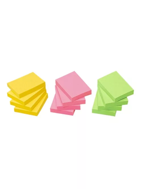 Info Notes Öntapadós jegyzettömb Info Notes 50x40mm 3x100lapos élénk vegyes színű