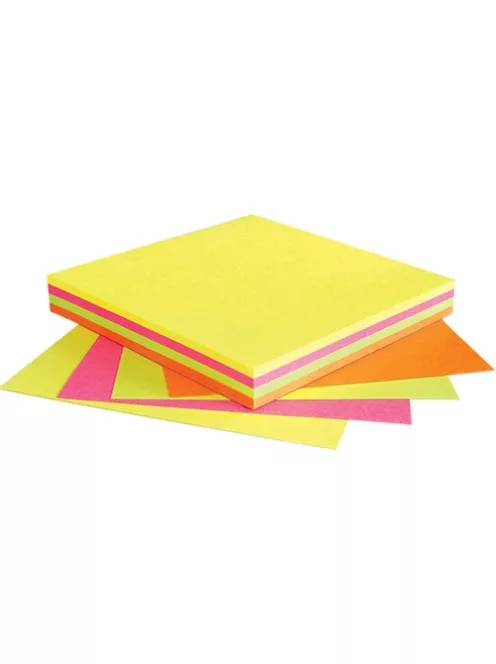 Info Notes Öntapadós jegyzettömb Info Notes 75x75 mm 100 lapos élénk vegyes színek