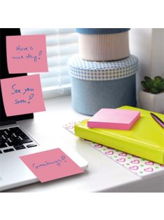   Info Notes Öntapadós jegyzettömb Info Notes 75x75 mm 80 lapos élénk pink