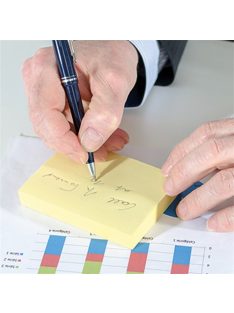   Info Notes Öntapadós jegyzettömb Info Notes 75x75 mm 100 lapos sárga