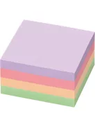 Info Notes Öntapadós jegyzettömb Info Notes 75x75 mm 400 lapos pasztell vegyes színek Harmony