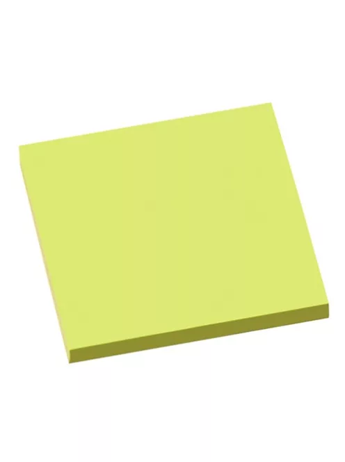 Info Notes Öntapadós jegyzettömb Info Notes 75x75 mm 80 lapos élénk zöld