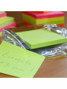 Info Notes Öntapadós jegyzettömb Info Notes 75x75 mm 80 lapos élénk zöld