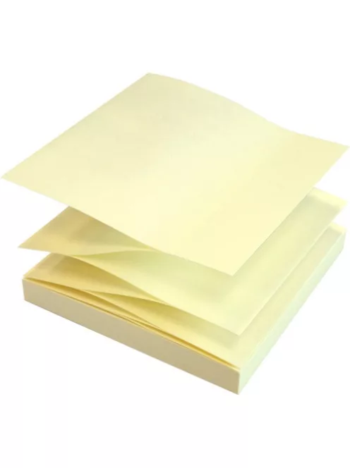 Info Notes Öntapadós jegyzettömb Info Notes 75x75 mm Z tömb 100 lapos sárga