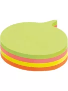 Info Notes Öntapadós jegyzettömb Info Notes Cubes 70x70 mm 200 lapos neon vegyes színek mondatfelhő