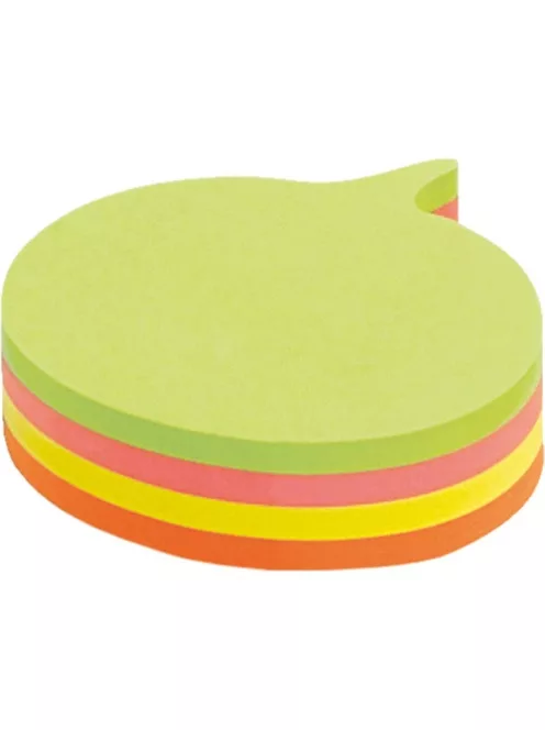 Info Notes Öntapadós jegyzettömb Info Notes Cubes 70x70 mm 200 lapos neon vegyes színek mondatfelhő