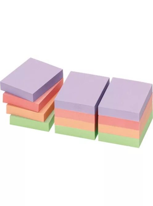 Info Notes Öntapadós jegyzettömb Info Notes 50x40 mm 12x100 lapos pasztell vegyes színek Harmony