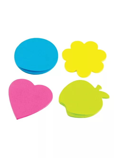 Centrum Öntapadós jegyzettömb Centrum Stick Notes 70x70 mm 4x25 lapos neon vegyes színek