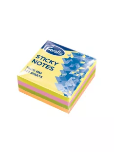   Forofis Öntapadós jegyzettömb Forofis 76x76 mm 320 lapos vegyes színekben