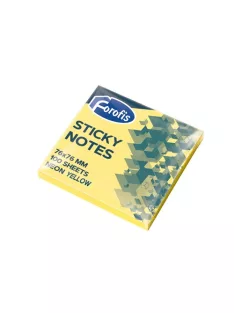   Forofis Öntapadós jegyzettömb Forofis 76x76 mm 80 lapos neon sárga