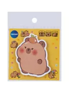 Centrum Öntapadós jegyzettömb CAPYBARA 80x80 mm 30 lapos vegyes