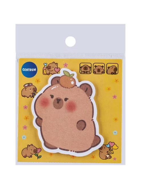 Centrum Öntapadós jegyzettömb CAPYBARA 80x80 mm 30 lapos vegyes