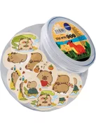 Centrum Öntapadós jegyzettömb CAPYBARA 45x45 mm 50 lapos vegyes