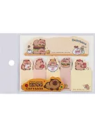 Centrum Öntapadós jegyzettömb CAPYBARA 50x14 mm 6 db kártya x 15 lap