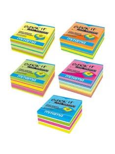   Mitama Öntapadós jegyzettömb Mitama 75x75 mm 500 lapos neon színek