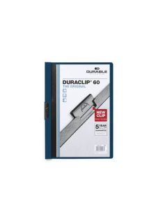 Durable Clip-mappa Durable Duraclip A/4 60 lapig sötétkék