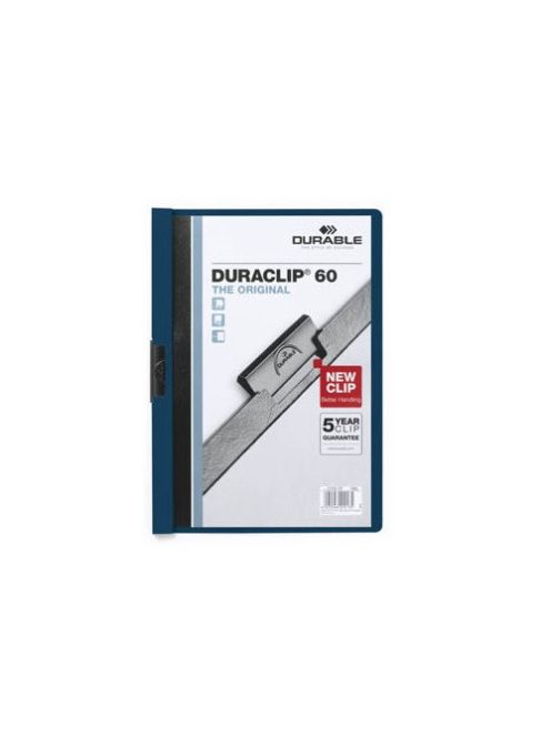 Durable Clip-mappa Durable Duraclip A/4 60 lapig sötétkék