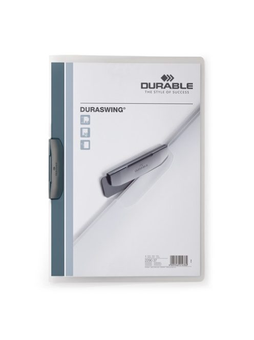 Durable Clip-mappa Durable Duraswing A/4 30 lapig szürke