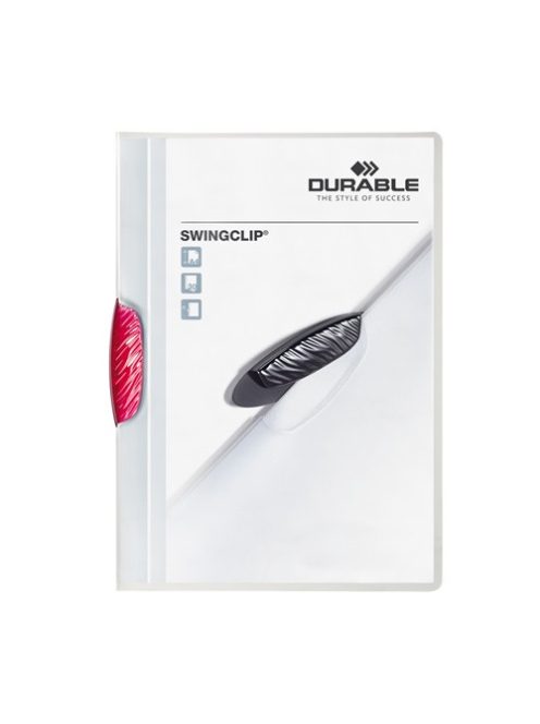 Durable Clip-mappa Durable Swingclip A/4 30 lapig kárminvörös