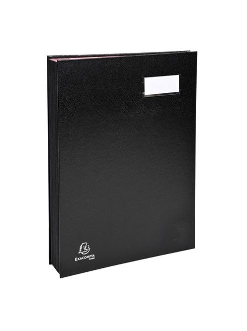 Exacompta Aláírókönyv Exacompta 240x320 mm 18 részes fekete