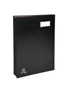   Exacompta Aláírókönyv Exacompta 240x320 mm 24 részes fekete