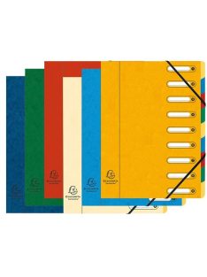   Exacompta Előrendező Exacompta 245x320 mm 9 részes ablakos karton vegyes színek