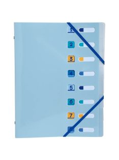   Exacompta Előrendező Exacompta Bee Blue A/4 8 részes gumis vegyes minták