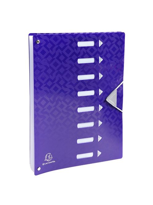 Exacompta Előrendező Exacompta Offix műanyag 8 részes kapcsos vegyes színek