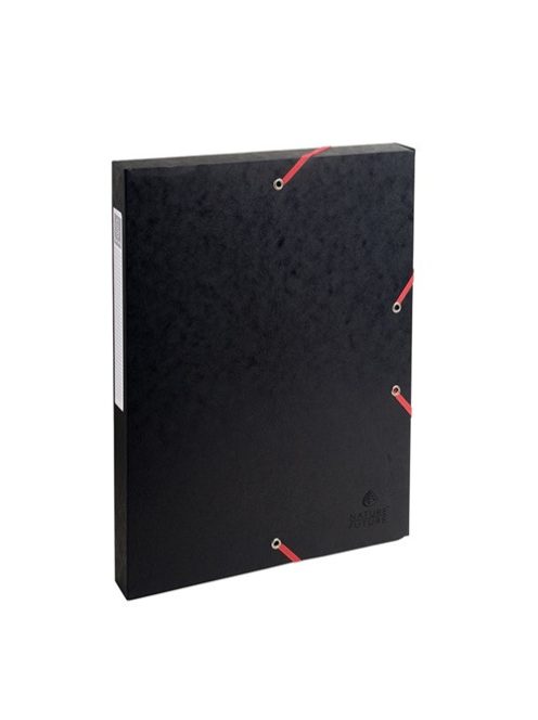 Exacompta Füzetbox karton Exacompta A/4 25 mm gerinccel prespán fekete