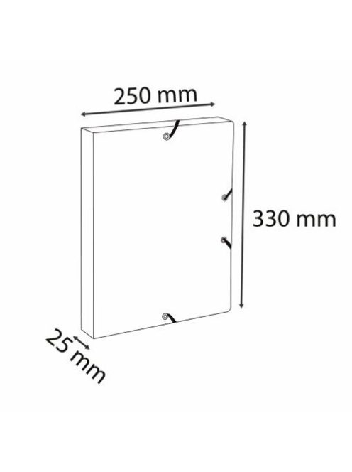 Exacompta Füzetbox karton Exacompta Autentik A/4 25 mm gerinccel vegyes színek